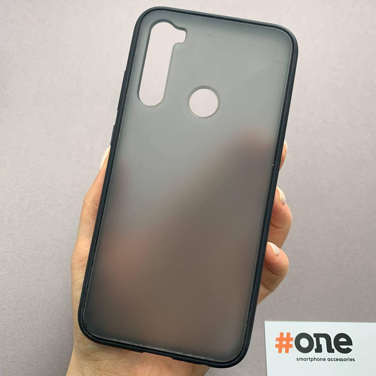 

Чехол для Xiaomi Redmi Note 8 матовый плотный чехол накладка на телефон сяоми редми нот 8 черный TCB