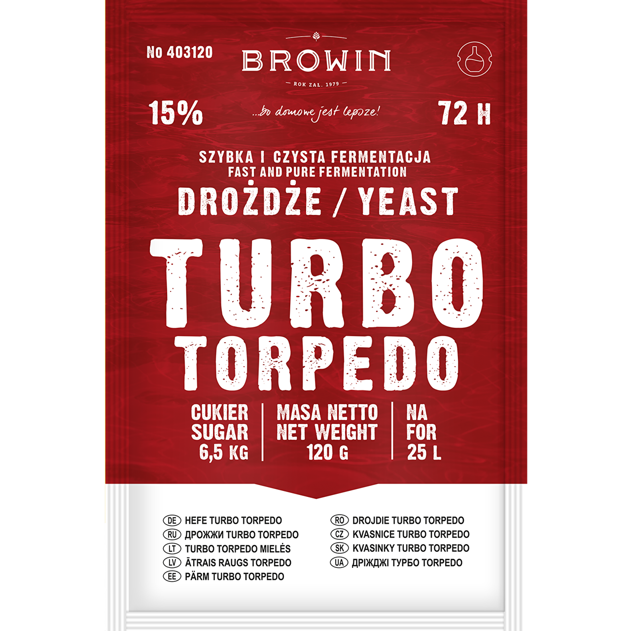 

BIOWIN дрожжи Turbo Torpedo 72H