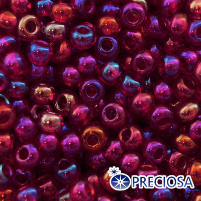 

Бисер Preciosa 10/0 цв. 91070, Прозрачный радужный TR, Красный, Круглый
