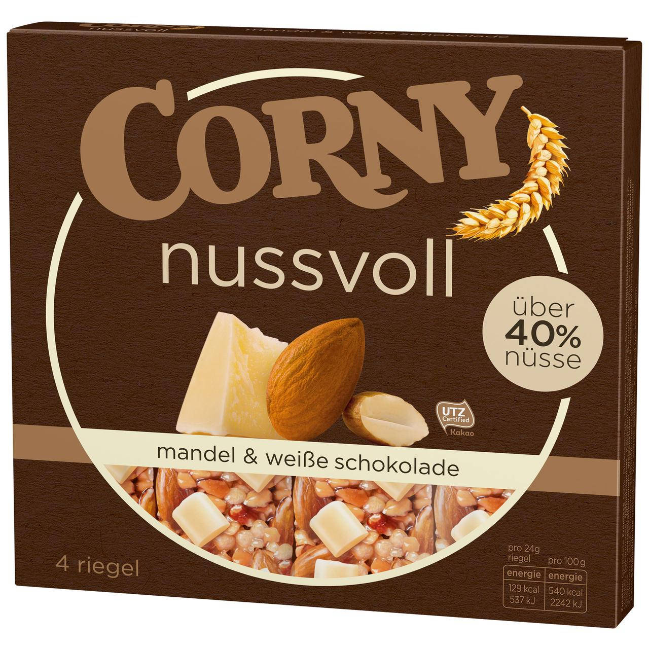 

Батончики Corny Nussvoll Mandel Weisse 4s 96 g
