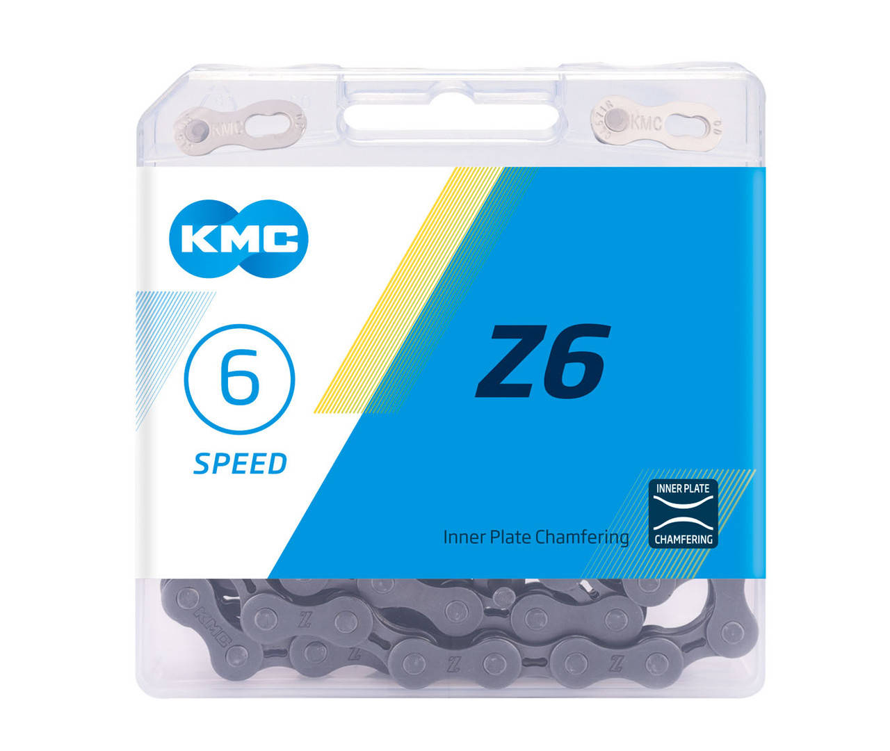

Цепь KMC Z6 6 скоростей 114 звеньев серый / серый