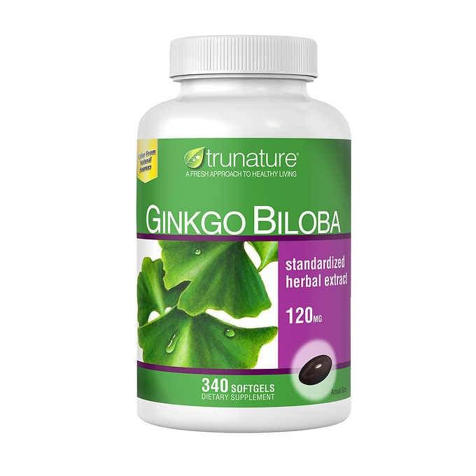 

Гинкго билоба trunature Ginkgo Biloba 340 гелевых капсул 120 мг. США