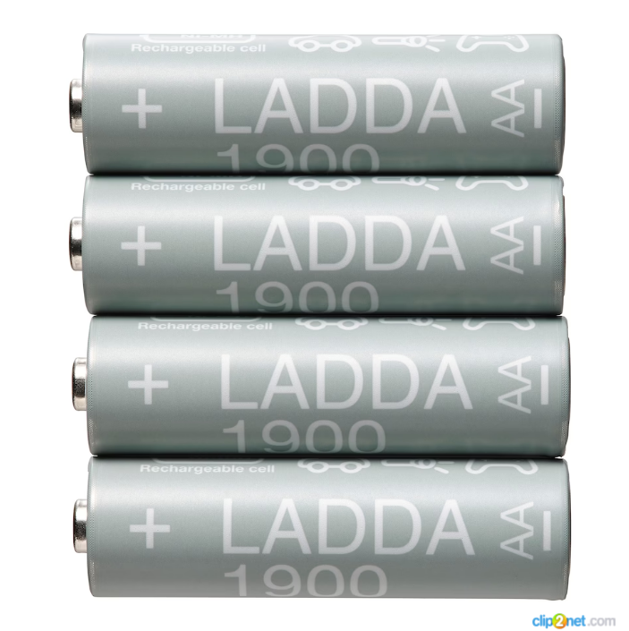 

IKEA LADDA аккумуляторы 4шт пальчиковые HR06 AA 1,2 В 1900 мАч