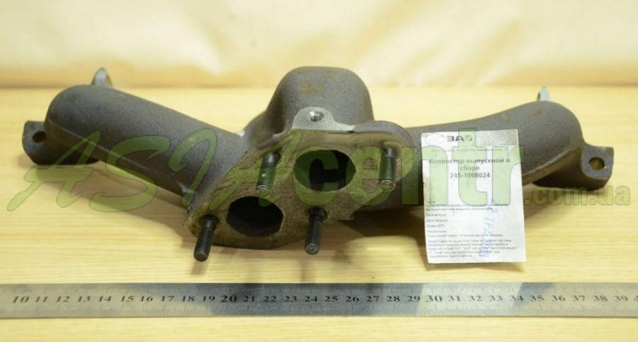 

Коллектор выпускной Таврия, Славута заз чугун 4 шпильки