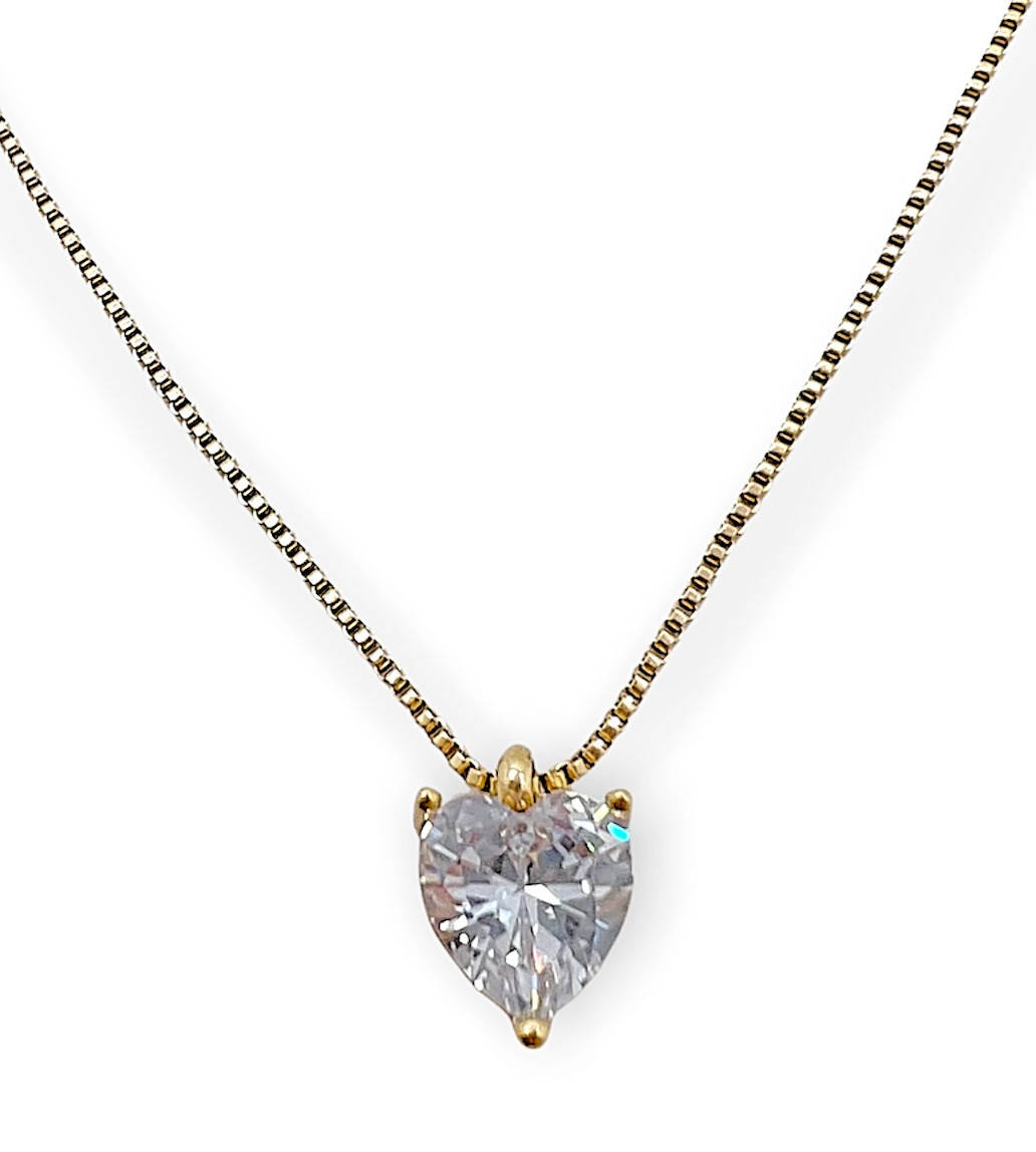 

8 мм. Цепочка с сердечком xp 18k