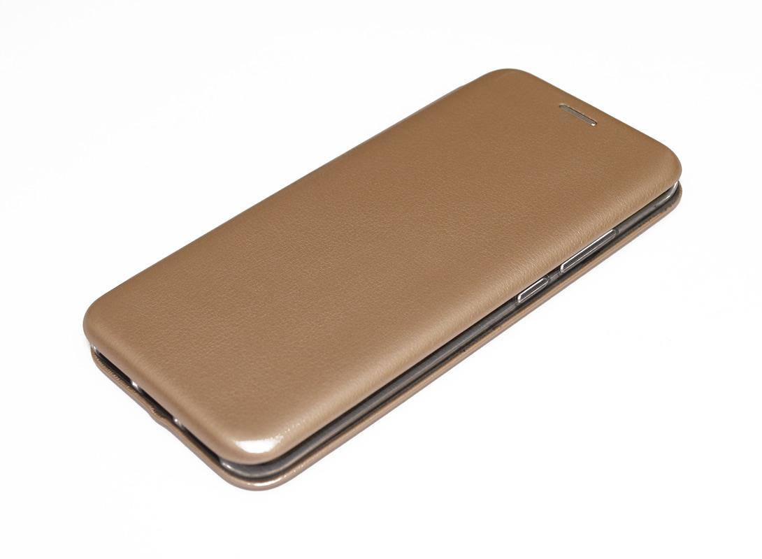 

Чехол книжка Level для Xiaomi Redmi Note 7 Экокожа Золотой, Золотистый