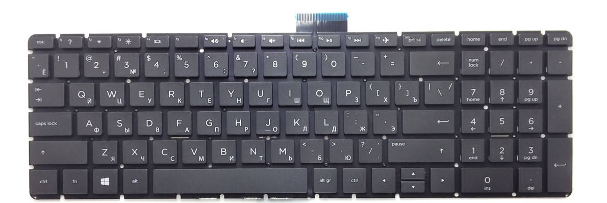 

Клавиатура для ноутбука HP 250 G6, 255 G6, HP 15-bs, Черный