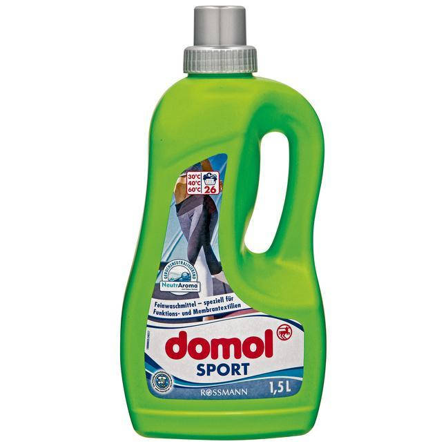 

Domol Flüssigfeinwaschmittel Sport - Гель для стирки спортивной одежды, 26 циклов стирки, 1,5 л