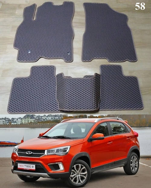 

Коврики ЕВА в салон Chery Tiggo 2 '16-, Черный