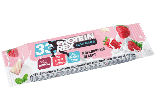 

Протеиновый батончик ProteinRex Клубника (60 грамм)