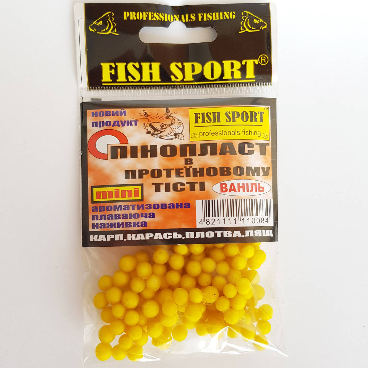

Насадка пенопласт в протеиновом тесте Fish Sport ваниль (mini)