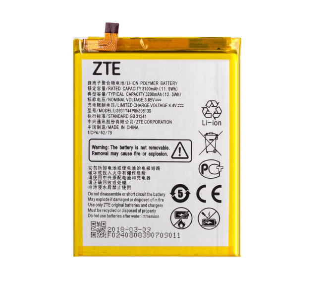 

Аккумулятор ZTE Blade A7 2019/A7 2020/A5 2020/BladeV9/V10/V10Vita/ Li3931T44P8H806139 ,3200 mAh
