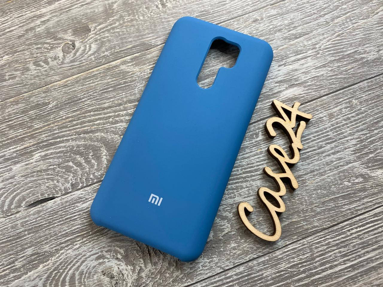 

Чехол Soft touch для Xiaomi Redmi 9 (9 цветов) синий