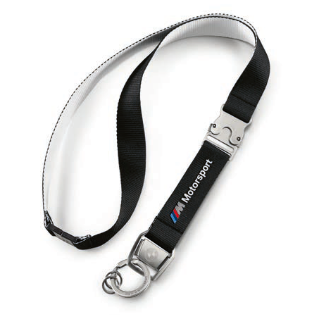 

Оригинальный шнурок с карабином BMW M Motorsport Lanyard, Black, артикул 80272461132, Черный