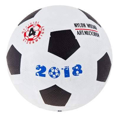 

Мяч футбольный резиновый №4 290грамм.