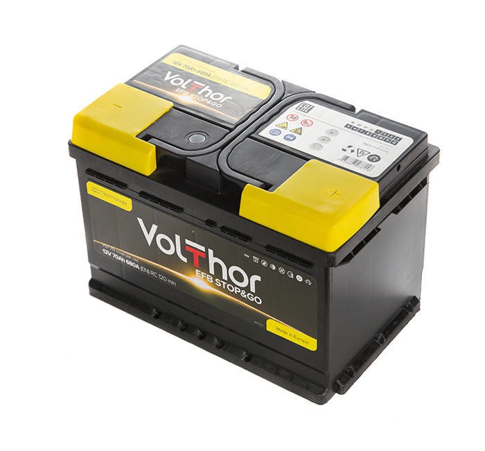 

Аккумулятор автомобильный VolThor 6СТ-70 АзЕ EFB Stop&Go