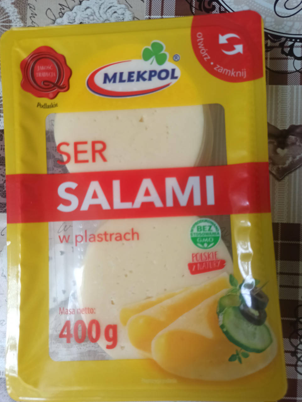 

Сыр нарезка salami ser 0.400 грамм слайсы Польша