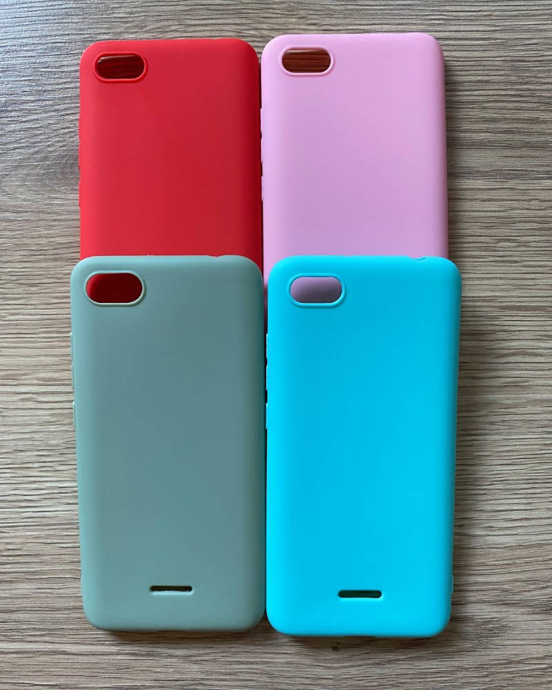 

Силиконовый чехол бампер для Xiaomi Redmi 6A, Разные цвета