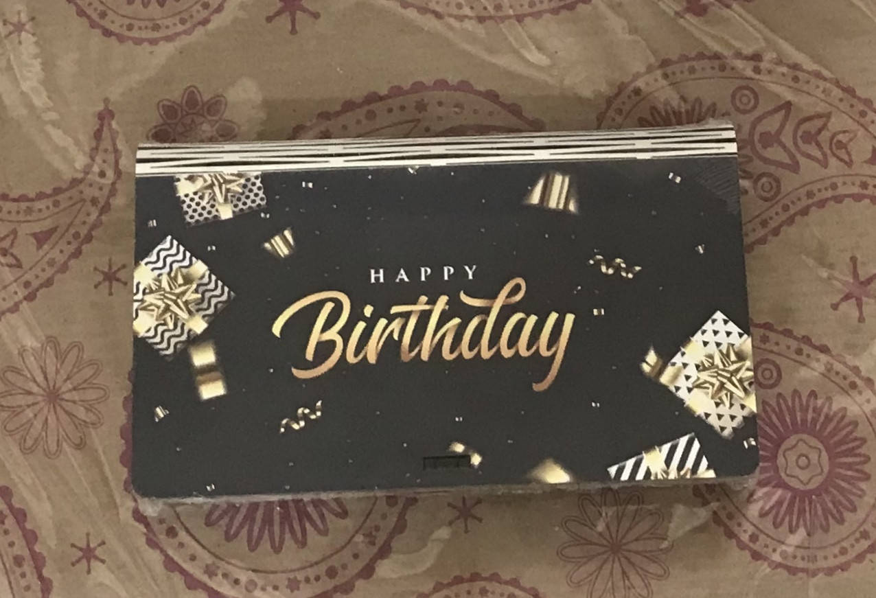 

Дерев'яний конверт для грошей Happy Birthday 19*10*1.5см , DVP25