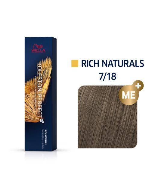 

Краска для волос Wella Professionals Koleston Perfect с технологией ME+ 7/18