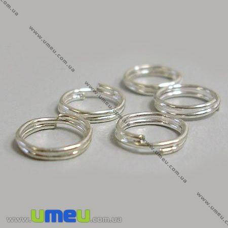 

Колечки двойные, Светлое серебро, 7,0 мм, толщина 0,7 мм, 50 шт (PIN-000311)