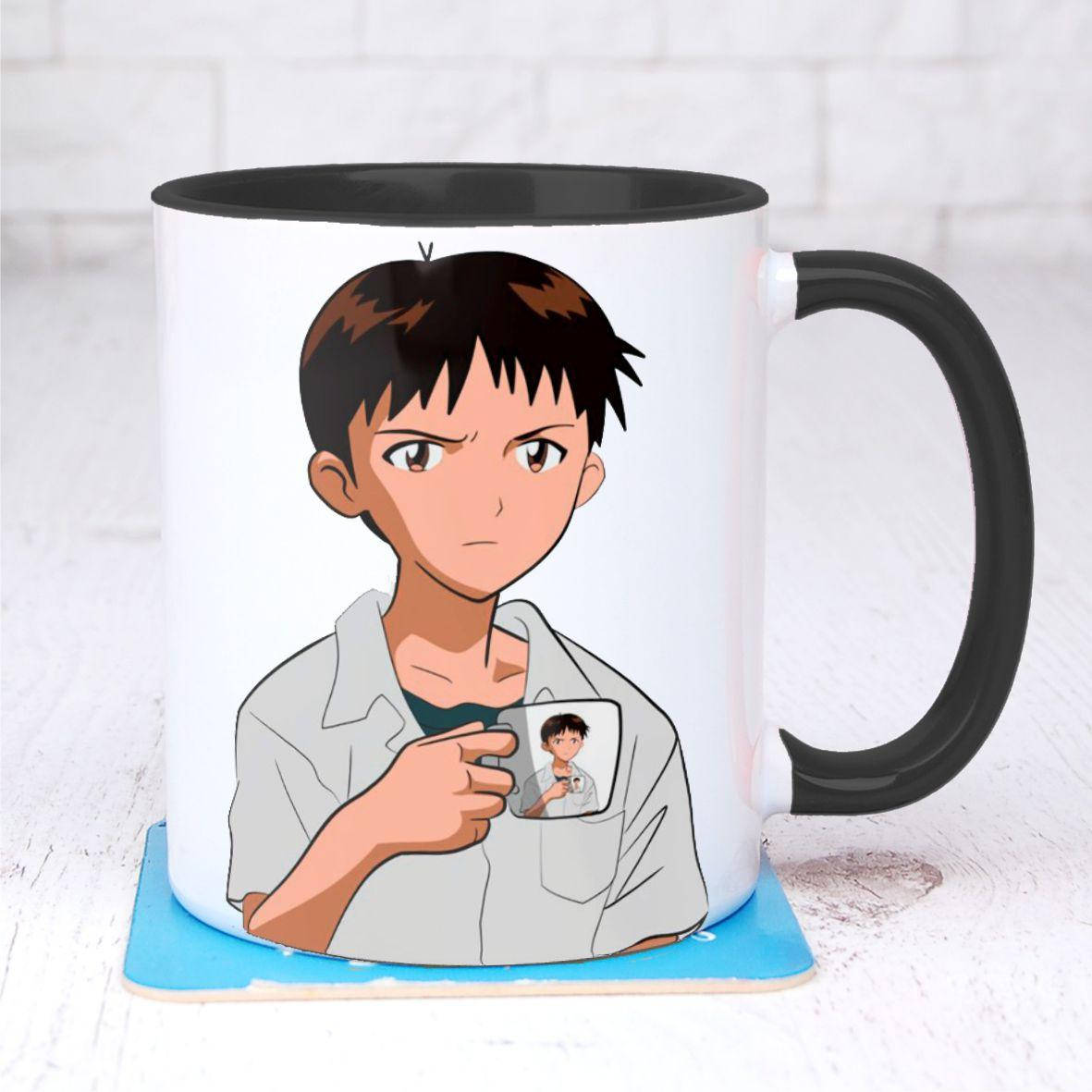 

Чашка Синдзи Икари (Evangelion) Черный