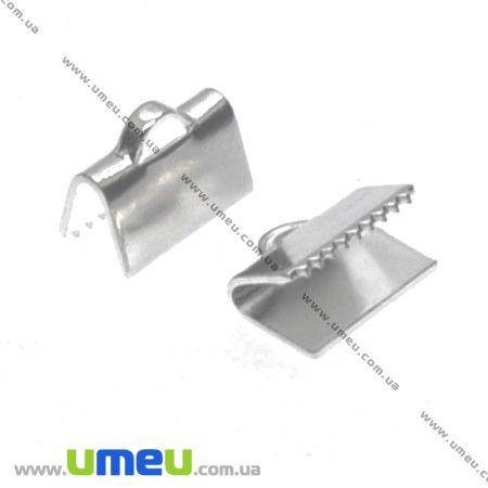 

Зажим для лент, 10х7 мм, Светлое серебро, 1 шт (ZAG-008438)