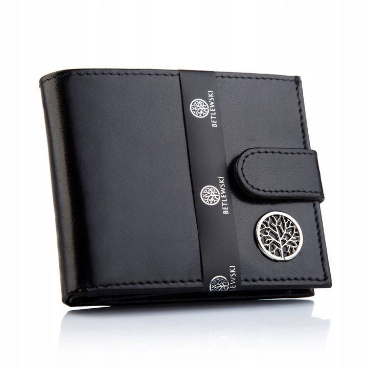 

Мужской кожаный кошелек Betlewski с RFID ,, (ZBPM-BFSr-60) - черный