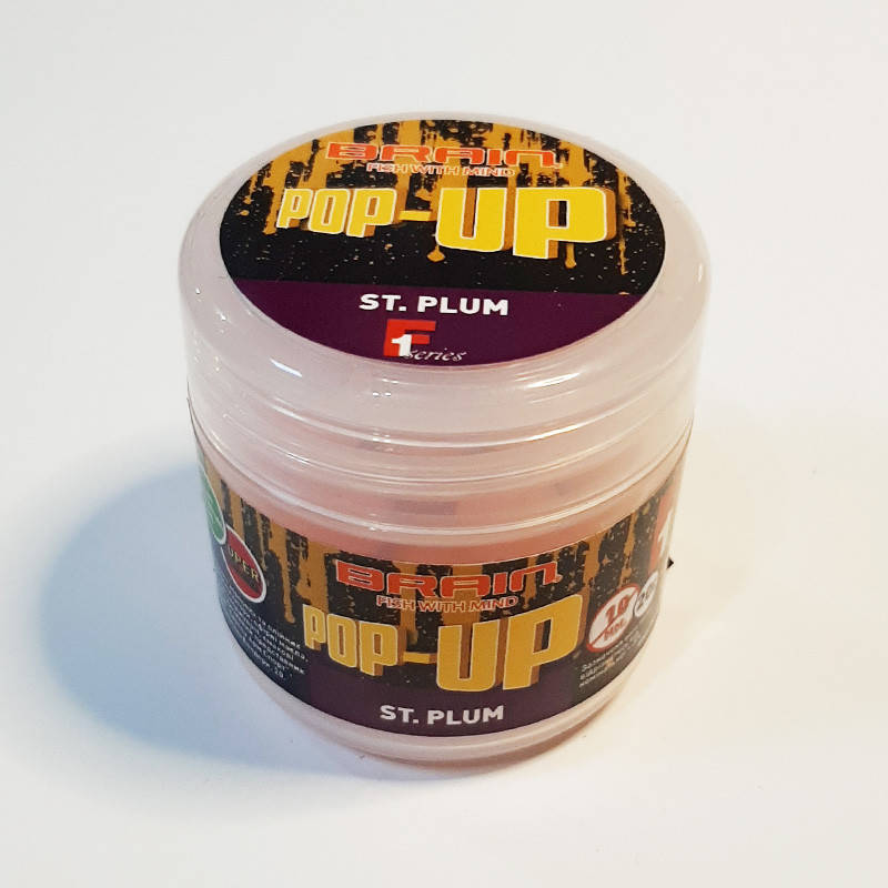 

Бойлы плавающие 10мм St.Plum (слива) Brain Pop-Up F1 20г