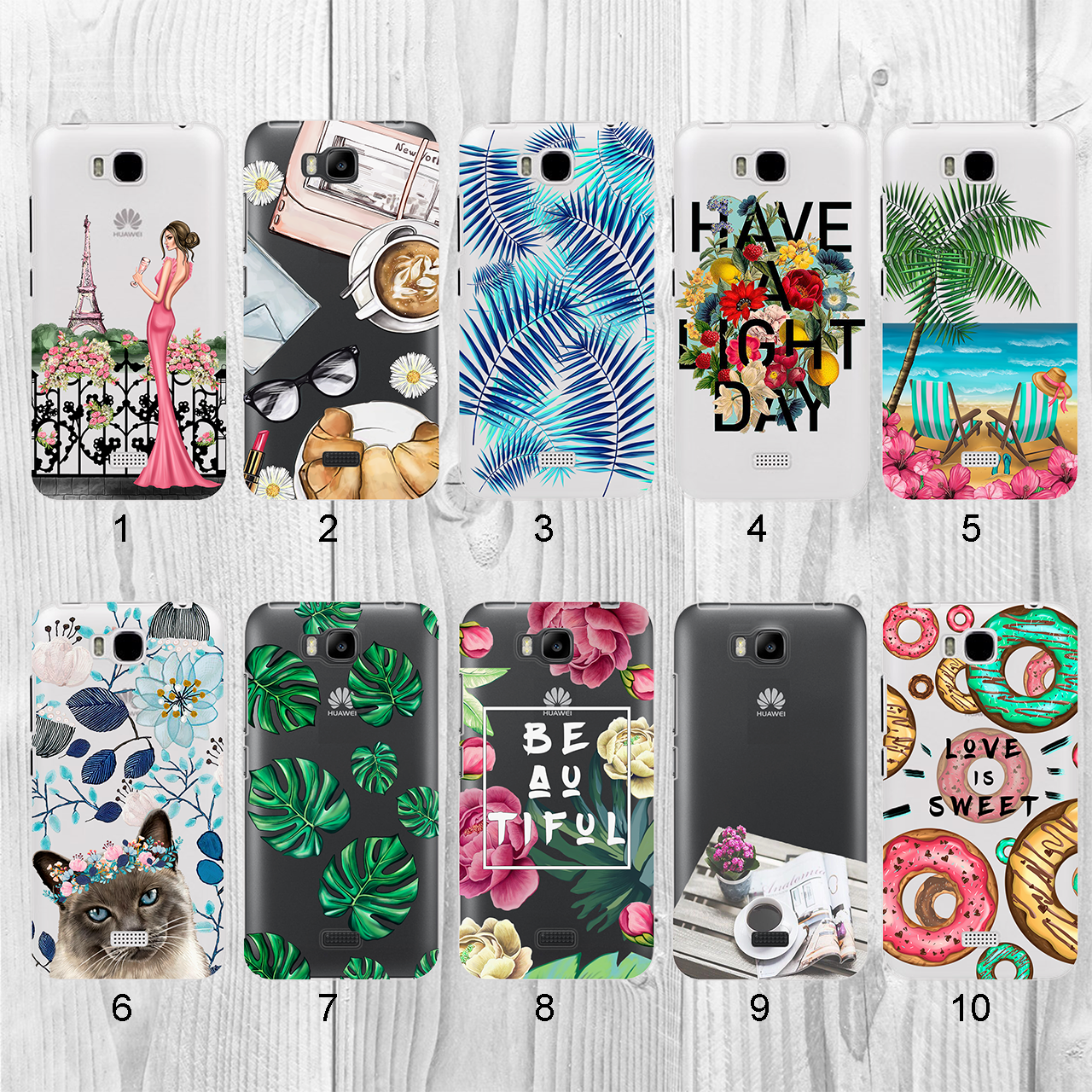 

Силиконовый чехол с рисунком для Huawei Y5C (Y541) (new collection)