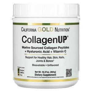 

Морской коллаген California GOLD Nutrition CollagenUP с гиалуронкой и витамином C, 5000 мг (464 г)