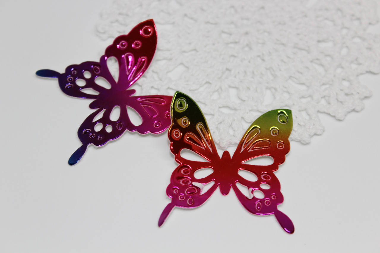 

Вырубка из эко-кожи "Бабочка", омбре