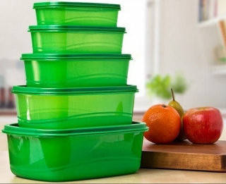 

Набор пищевых контейнеров Stay Fresh Green Container 43039 10 предметов, Зелёный