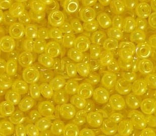 

Бисер поджемчужный яркий желтый, 17186