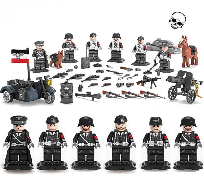 

Фигурки немцы вермахт СС нацисты вторая мировая солдаты swat для лего lego