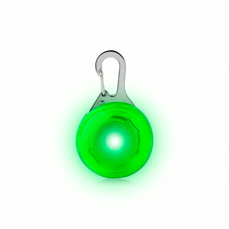 

LED подвеска на ошейник для собак Friend HY-0501 Green фонарик безопасности светодиодный кулон