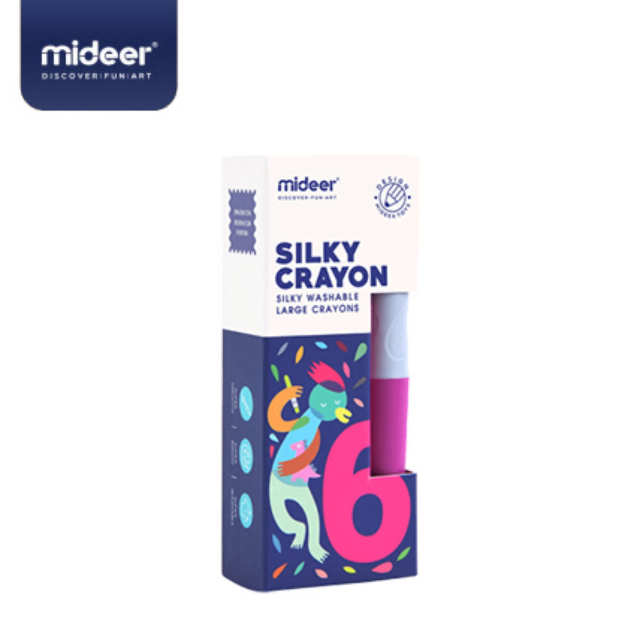 

Набор восковых карандашей (6 шт) Mideer Toys