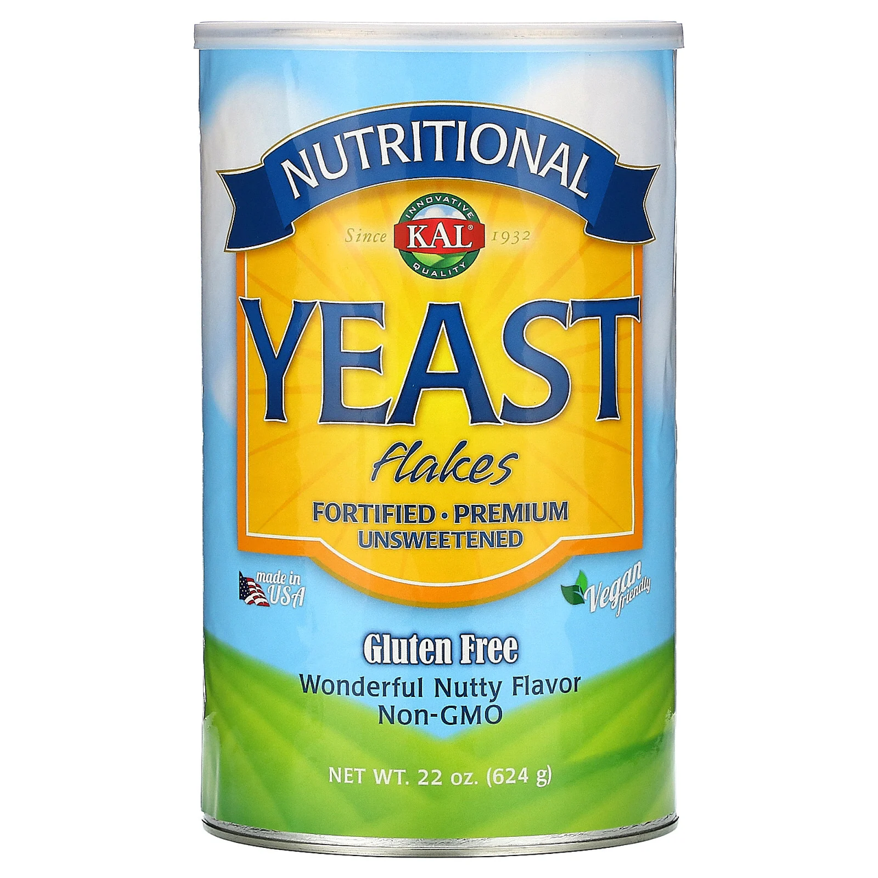 

Дрожжи с хлопьями несладкие, Yeast Flakes, KAL, 624 г