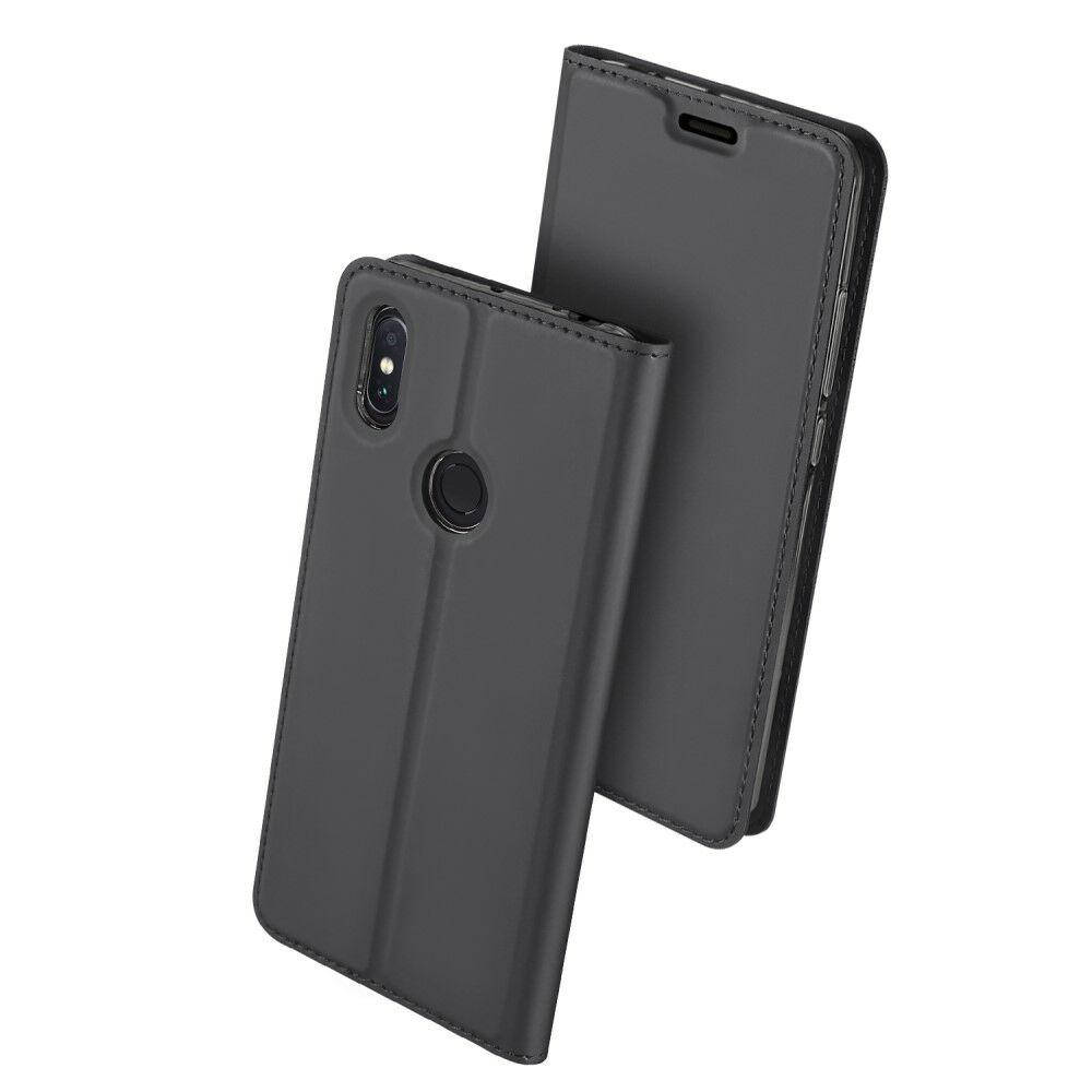 

Чехол книжка с магнитом для Xiaomi Mi Max 3 Темно-серый