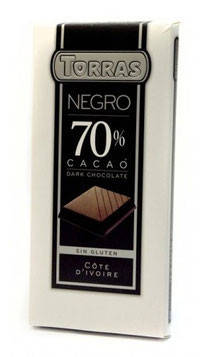 

Шоколад черный Torras negro 70% какао 200 г Испания