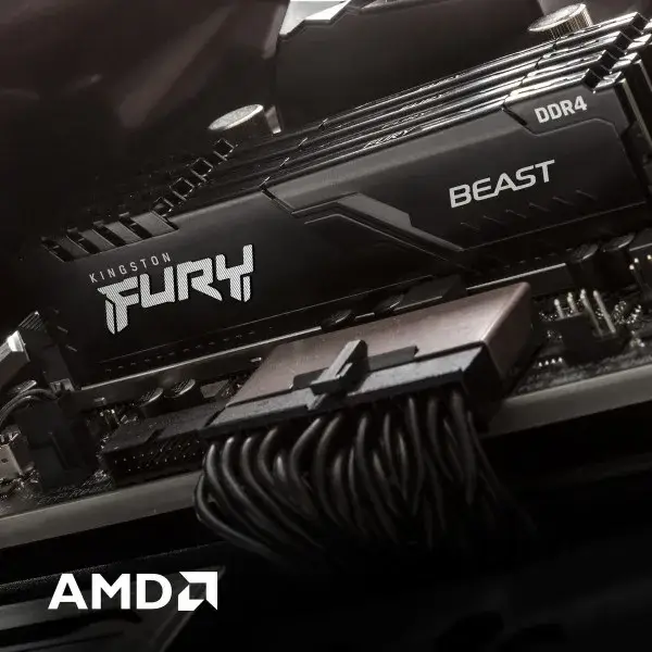 

Оперативная память Kingston Fury DDR4-2666 8192 МБ PC4-21300 Beast Black (KF426C16BB/8) 8 GB