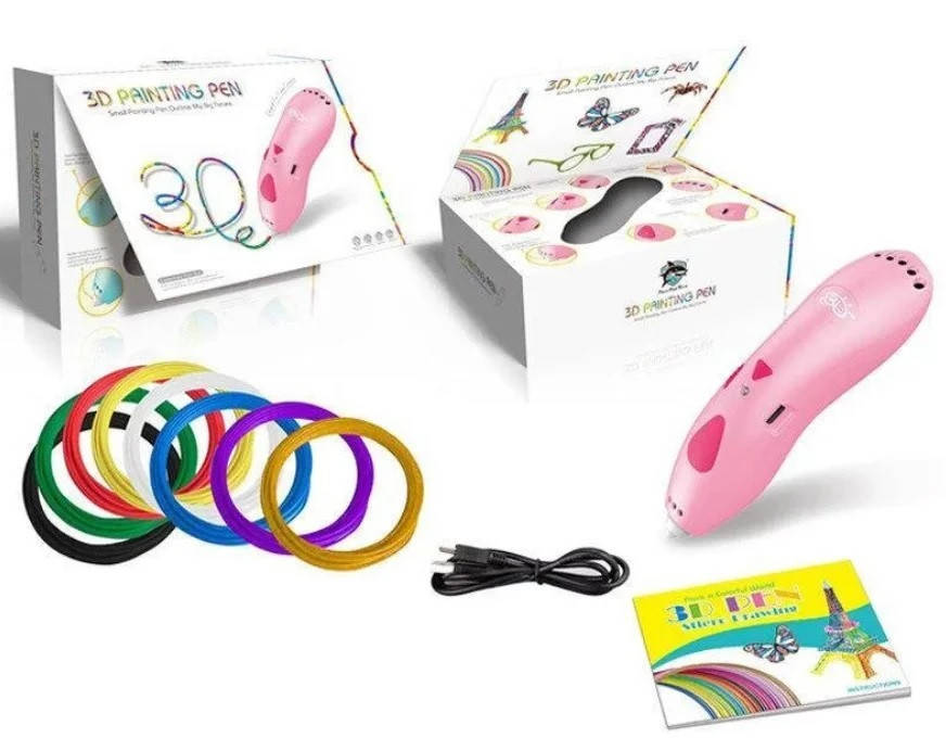 

Ручка 3D аккумуляторная с трафаретом K9901