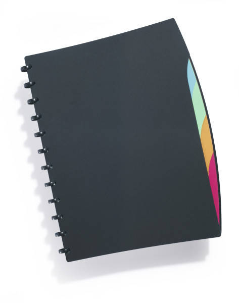 

Папка для документов с 20 файлами и разделителями А4 формата DURALOOK STYLE, Черный