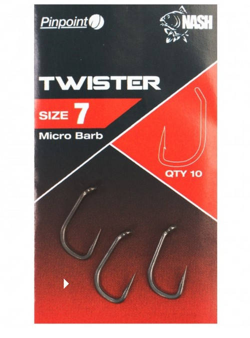 

Крючки Nash Pinpoint Twister Hooks #8 10шт