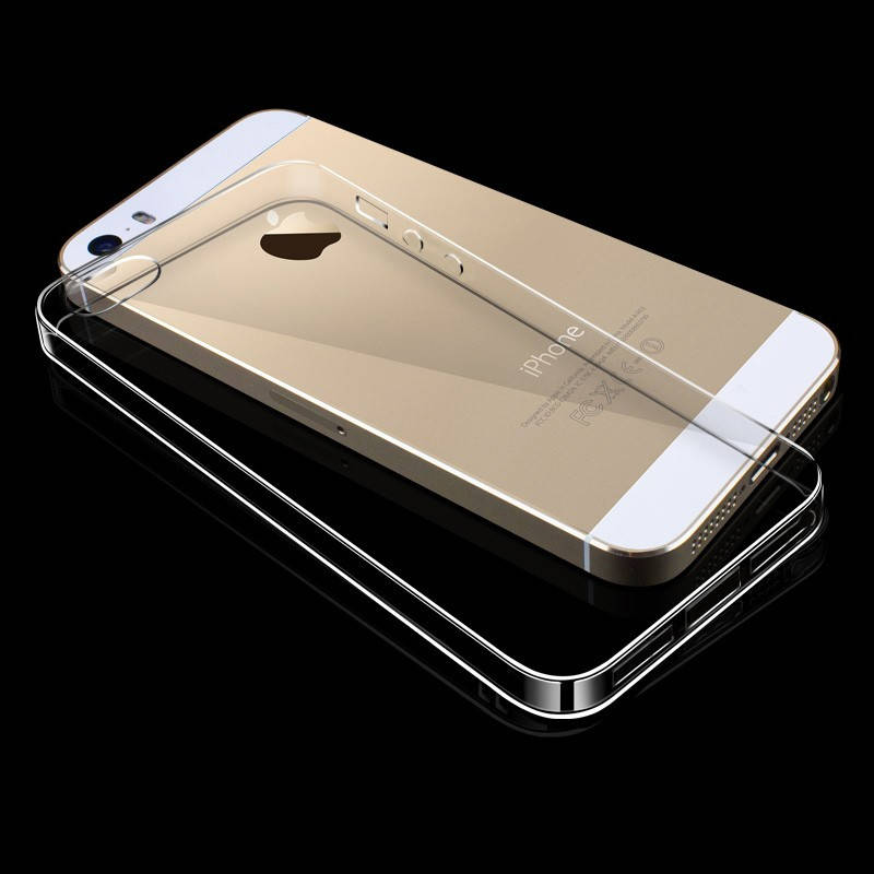 

Прозрачный Чехол OneCam iPhone 5 5S SE (ультратонкий силиконовый) (Айфон 5 5С СЕ)