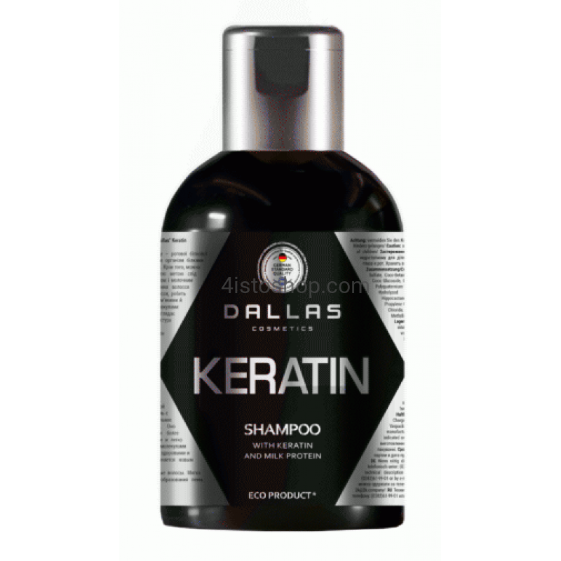 

Шампунь для волос Dallas Cosmetics Keratin с кератином и молочным протеином, 1 л