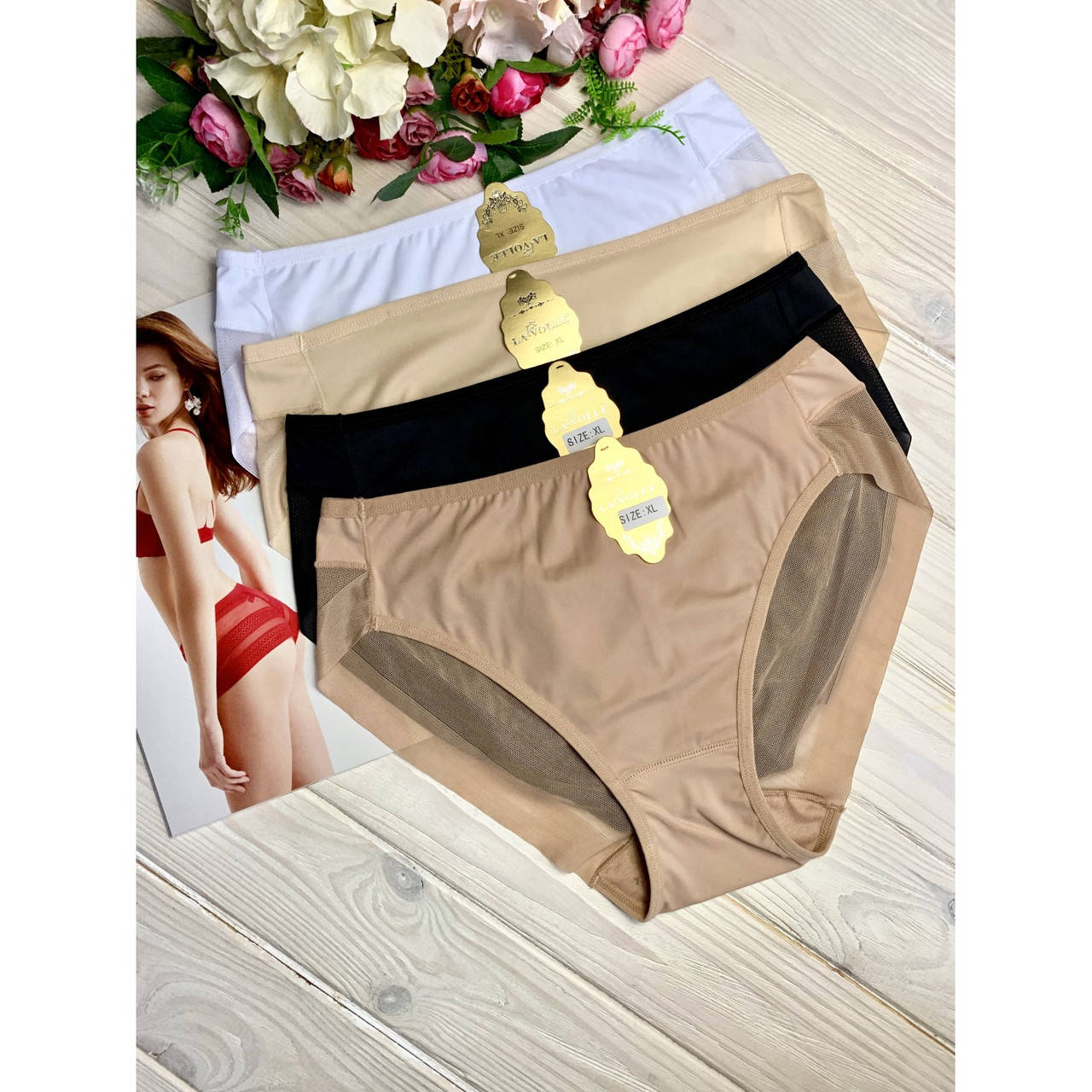 

Трусики женские американка Lavolle размер M черный