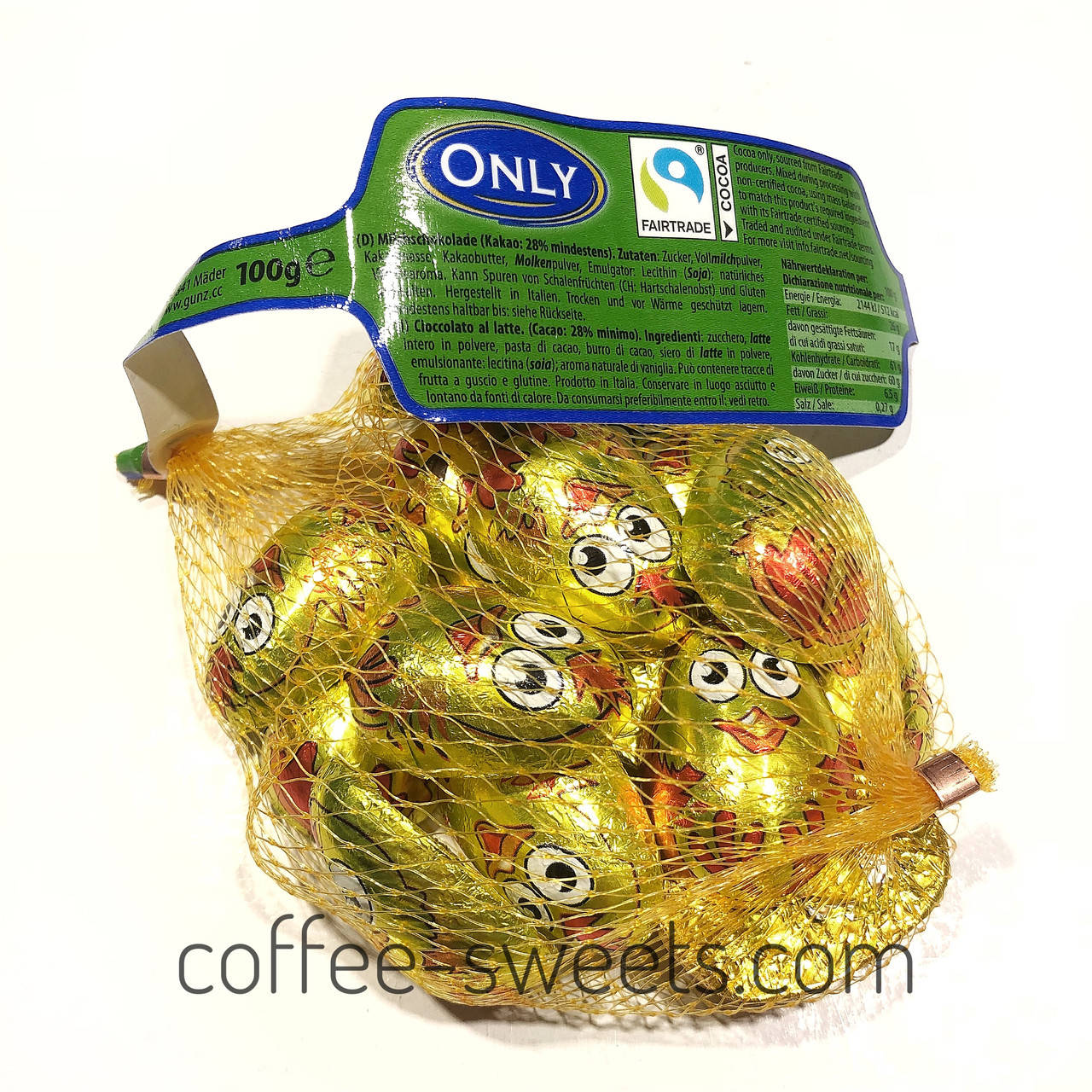 

Шоколадные пасхальные цыплята Only 100g