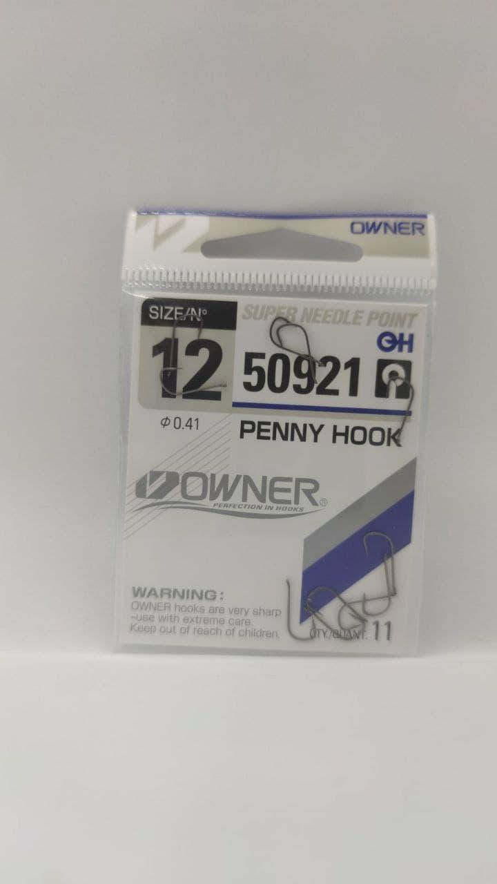 

Крючки Owner серии Penny Hook 50921 #16. Овнер Японские крючки. Количество:11 шт/уп