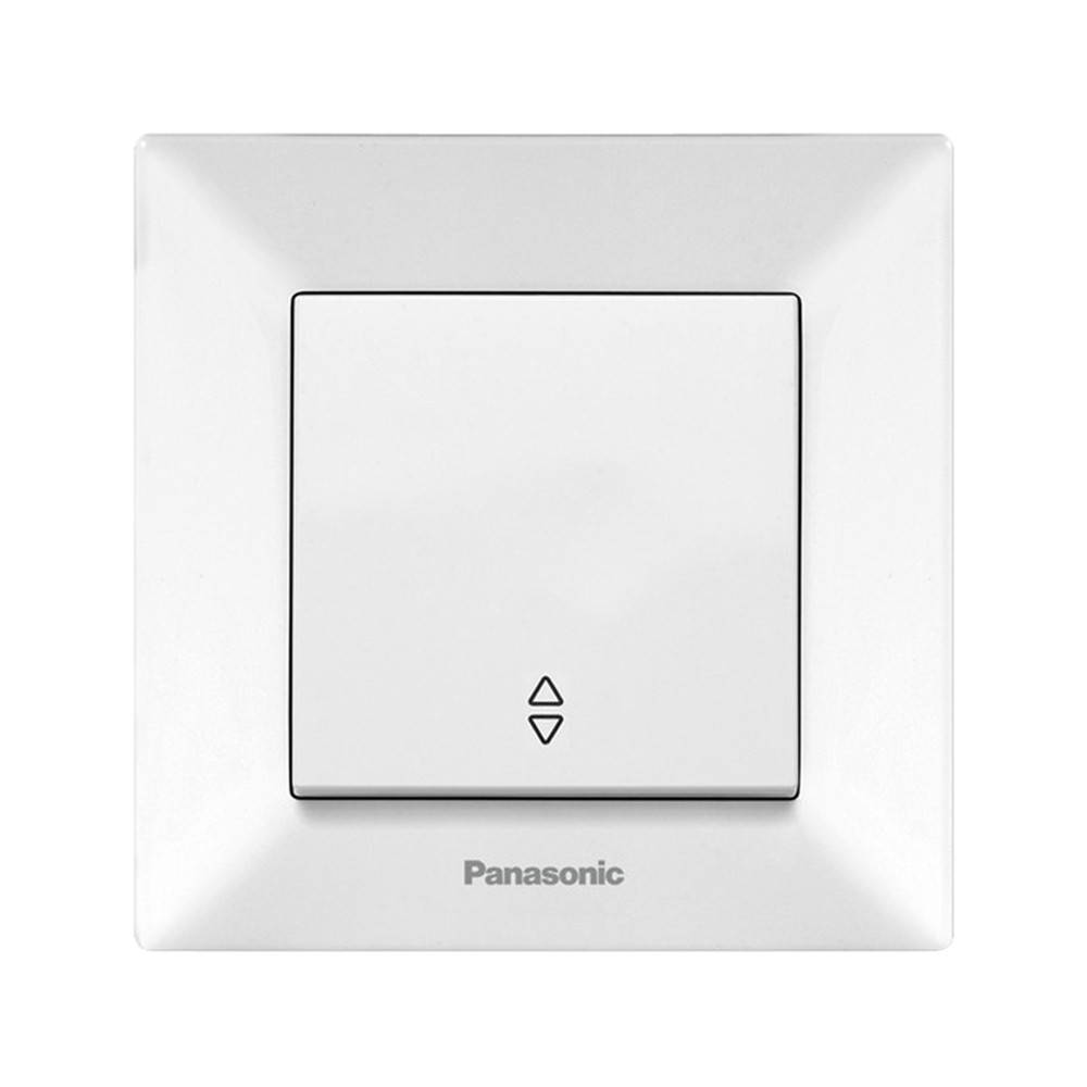 

Выключатель одноклавишный проходной Panasonic Arkedia Slim белый